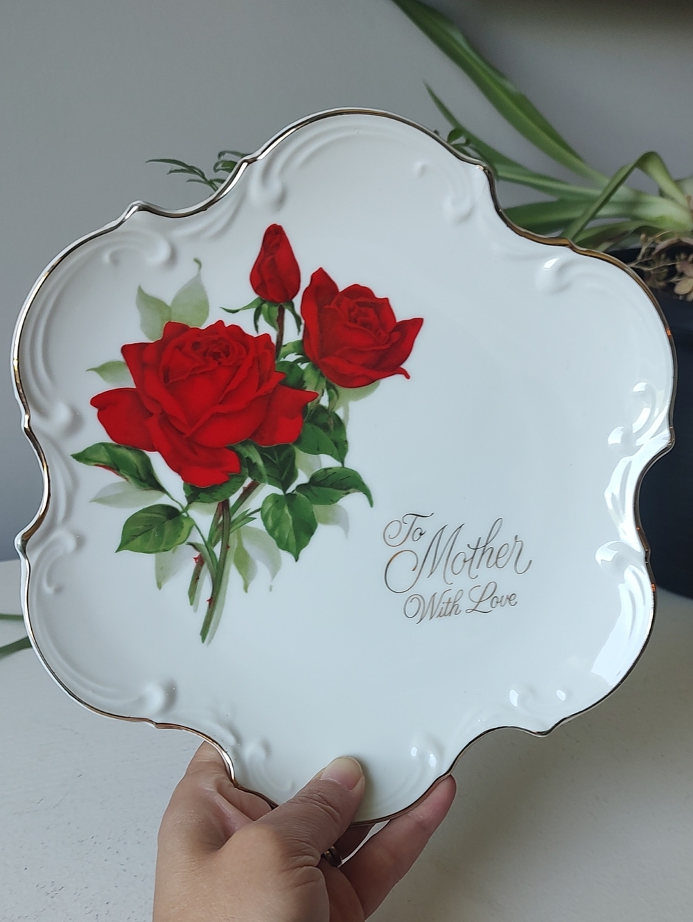 To Mother With Love Saji Made In Japan Fine China Decorative Plate